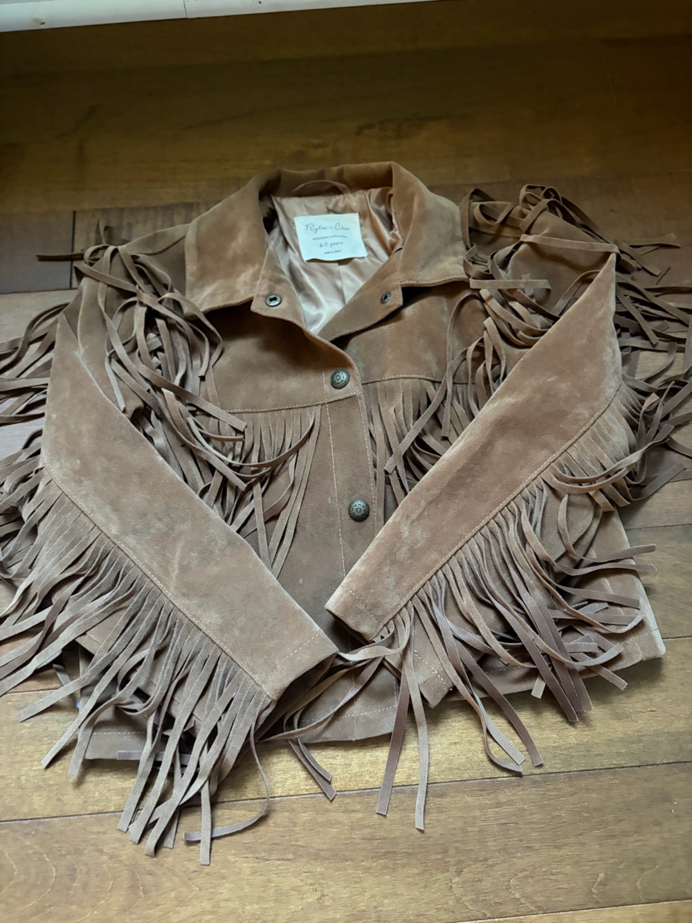 Rylee + Cru Suede Fringe Jacket - Tan